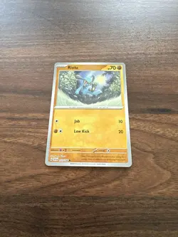 Riolu 112/198 Common Scarlet & Violet Pokemon Reverse Holo Near Mint - Image 2