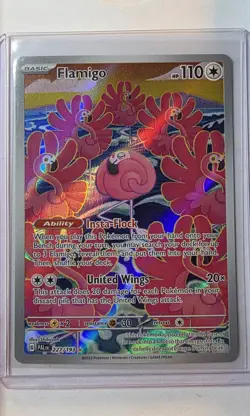 Pokemon Flamigo 227/193 SV02 Paldea Evolved Illustration Rare Holo Eng - Image 1