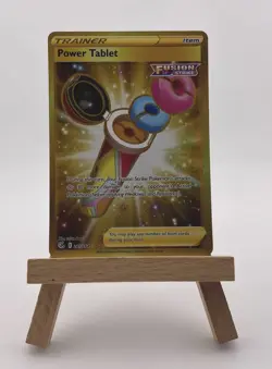Pokemon Power Tablet 281/264 Gold Secret Rare Fusion Strike Trainer NM - Image 1
