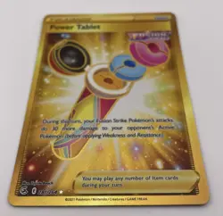 Pokemon Power Tablet 281/264 Gold Secret Rare Fusion Strike Trainer NM - Image 4