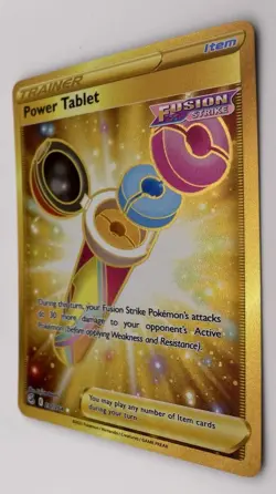 Pokemon Power Tablet 281/264 Gold Secret Rare Fusion Strike Trainer NM - Image 5