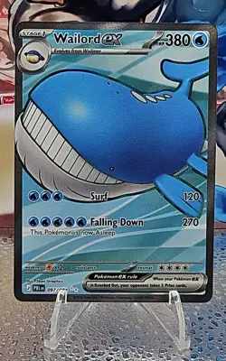 Wailord ex 097/084 ME Pitch Black Holo Full Art Ultra Rare Pokemon NM - Image 1