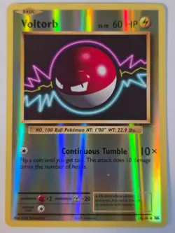 Voltorb 39/108 Common Evolutions Pokemon REVERSE HOLO NM - Image 1