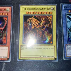 Yugioh God Set LC01-EN001 LC01-EN002 LC01-EN003 LP - MP Slifer Ra Obelisk - Image 3