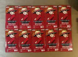 10x - One Piece TCG OP-13 Carrying On His Will Sleeved Booster Pack Lot English - Image 1