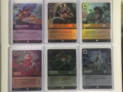 6 Epic Rare Disney Lorcana Attack of the Vine! Winnie The Pooh, Boo, Peter Pan - Image 1