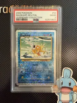 Pokemon Magikarp 52/110 Legendary Collection Reverse Holo Uncommon PSA 2 - Image 1