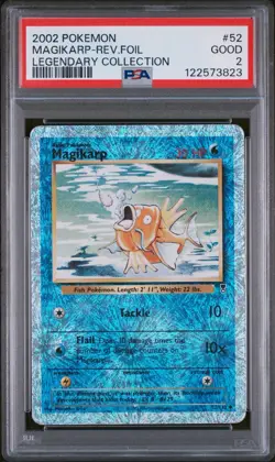 Pokemon Magikarp 52/110 Legendary Collection Reverse Holo Uncommon PSA 2 - Image 2