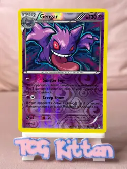 Gengar 60/162 Card 'A' XY Breakthrough Reverse Holo Rare LP/NM TCGKITTEN - Image 1