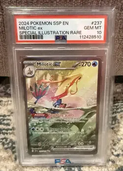 Pokemon Card Milotic EX 237/191 Surging Sparks - PSA 10 - Image 1