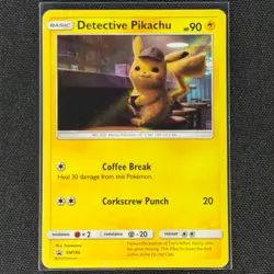 Detective Pikachu - SM190 - Holo - Black Star Promo - Pokemon Card - MP - Image 1