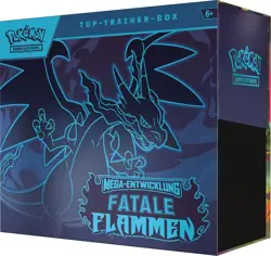 Pokemon Mega Entwicklung Fatale Flammen Top Trainer Box deutsch NEU OVP Sealed - Image 2