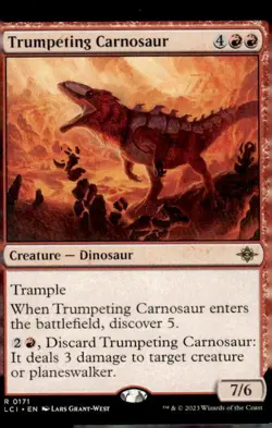 Trumpeting Carnosaur R The Lost Caverns of Ixalan 171 NM - Image 1