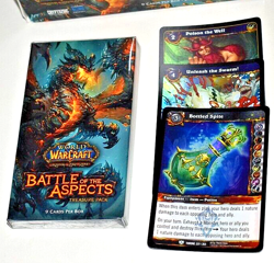 WoW TCG Battle of the Aspects Treasure Pack (9 cards per box booster) + 3 promos - Image 1