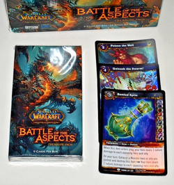 WoW TCG Battle of the Aspects Treasure Pack (9 cards per box booster) + 3 promos - Image 3