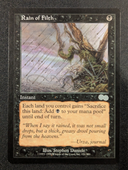 Rain of Filth - Urza's Saga - NM - MTG - Magic the Gathering - Black - Instant - Image 1