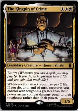 The Kingpin of Crime 220 Rare Marvel Super Heroes Magic: The Gathering Near Mint - Image 1