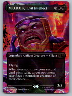 M.O.D.O.K., Evil Intellect (Borderless) 509 Marvel Super Heroes Magic Foil NM - Image 1