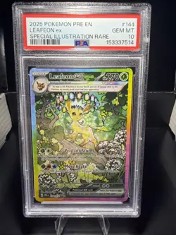PSA 10 Leafeon ex 144/131 Prismatic Evolutions Holo - Image 1