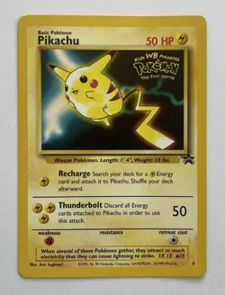 Pokemon Pikachu #4 Mewtwo #3 WB Movie Promo Lot WOTC Black Star Promo - Image 3