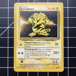 Electabuzz Base Set Rare 020/102 Pokemon TCG MP - Image 1