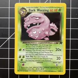 Dark Weezing Holo Rare Team Rocket 14/82 Pokemon TCG NM - Image 1