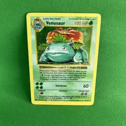 1999 Pokemon Venusaur Holo Rare SHADOWLESS Card 15/102 Base Set (see pictures) - Image 3