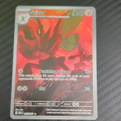Pokemon TCG Scizor Obsidian Flames 205/197 Illustration Rare Holo - Image 1