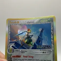 NM Pokemon Beedrill EX Delta Species 1/113 Holo Rare Reverse Holo 2005 - Image 3