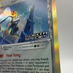 NM Pokemon Beedrill EX Delta Species 1/113 Holo Rare Reverse Holo 2005 - Image 4