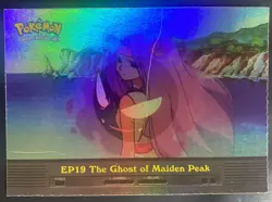 2000 Pokemon TV Animation Series 2 #EP19 Ghost Maiden Peak Blue Logo Holo READ - Image 1