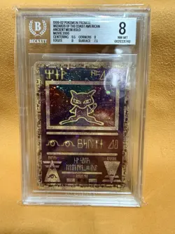 1999-02 Pokemon Promos 2000 Movie WotC American Ancient Mew BGS 8 - Image 1