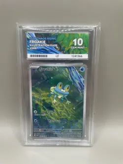 Pokemon TCG Froakie 088/086 Chaos Rising Illustration Rare Ace 10 Graded - Image 1