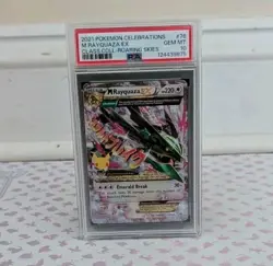 Pokemon M Rayquaza EX Celebrations Classic Collection Roaring Skies #76 PSA 10 - Image 3