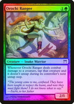 Orochi Ranger FOIL Champions of Kamigawa NM Green Common MAGIC CARD ABUGames - Image 1