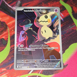 Team Rocket's Mimikyu 238/217 SV: Ascended Heros Holo IR Full Art EN 60HP - Image 1