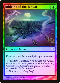 Ribbons of the Reikai FOIL Betrayers of Kamigawa NM Blue Common CARD ABUGames - Image 1