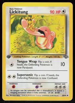 Pokemon Lickitung 38/64 Jungle Uncommon 1st Edition Near Mint - Image 1