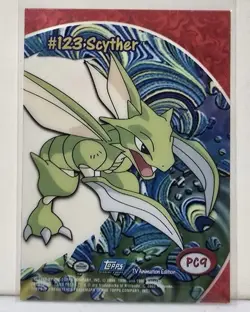2000 Topps Pokemon TV Animation Edition Scyther #123 PC9 Clear Card English NM - Image 2
