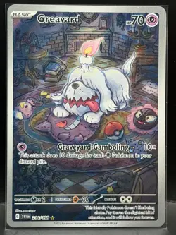 2023 Pokemon Scarlet & Violet Base Greavard #214/198 Illustration Rare IR - Image 1