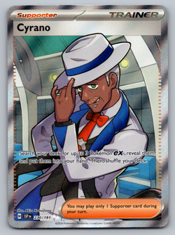 Cyrano Pokemon Surging Sparks 230/191 Full Art Ultra Rare NM - Image 1