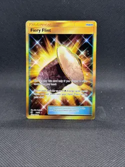 Pokemon Fiery Flint Secret Rare 76/70 Dragon Majesty Holo Trainer Item Card - Image 1