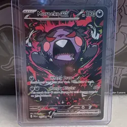 Morpeko ex 117/084 Paldean Fates EN Full Art Holo Rare Pokemon TCG 180 HP - Image 1