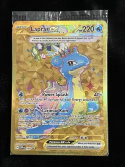 Pokemon *SEALED* Lapras ex 164 Sv: Scarlet & Violet Promo Cards Holo Stellar - Image 1