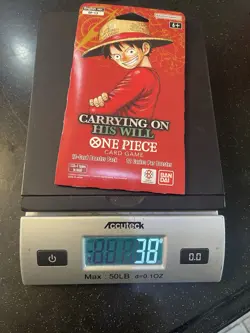 One Piece OP-13 CARRYING ON HIS WILL Sleeved Booster Pack - Heavy - 38g - Image 1