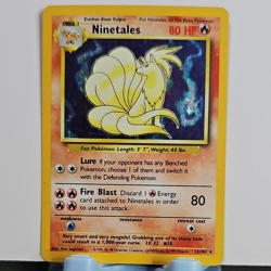 Pokemon TCG Wizards of the Coast Base Set Ninetales 12/102 Holo Rare 80 HP - Image 1