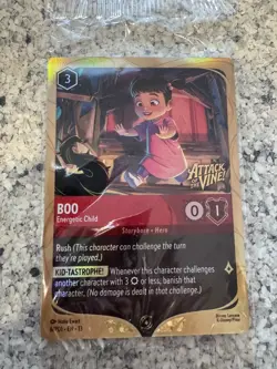 Disney Lorcana Boo Energetic Child Prerelease Promo Attack Of The Vine - Image 1