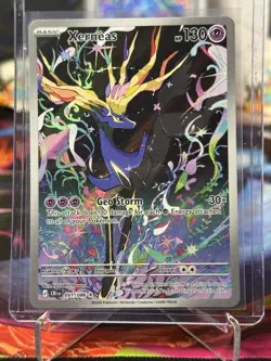 Pokemon Xerneas 091/086 Illustration Rare Holo Card Chaos Rising NM - Image 1