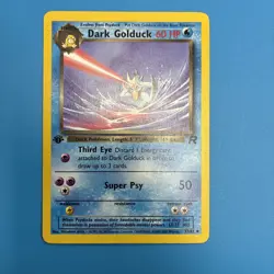 Pokemon Card Dark Golduck 1st Edition LP Team Rocket 37/82 - Image 4