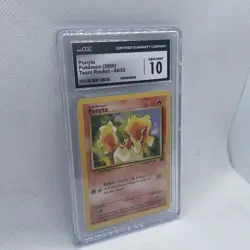 CGC 10 Ponyta 64/82 Team Rocket 2000 Pokemon Card - Image 1